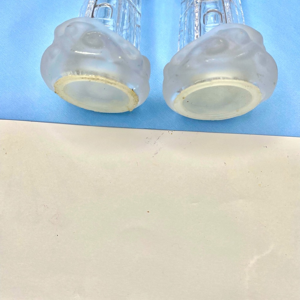 Crystal Lighthouse Salt & Pepper Shakers, Vintage - Picture 6 of 6
